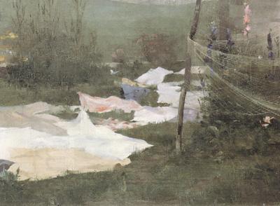 Helene Schjerfbeck Drying Laundry (nn02) oil painting picture